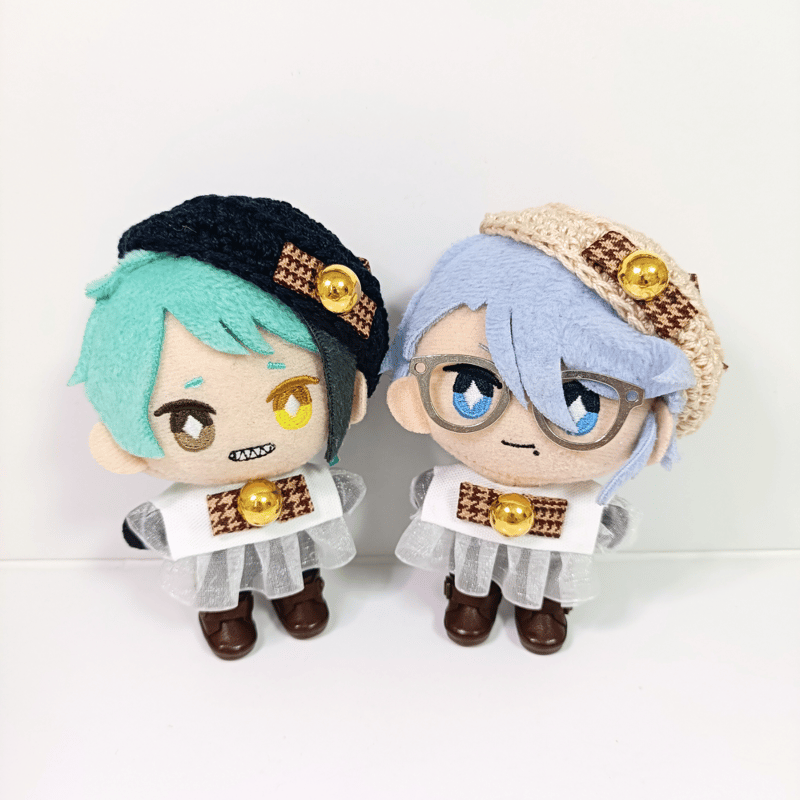 ぬい服10cm 千鳥リボンセット（ベレー＆フリルブラウス） | takoyuka