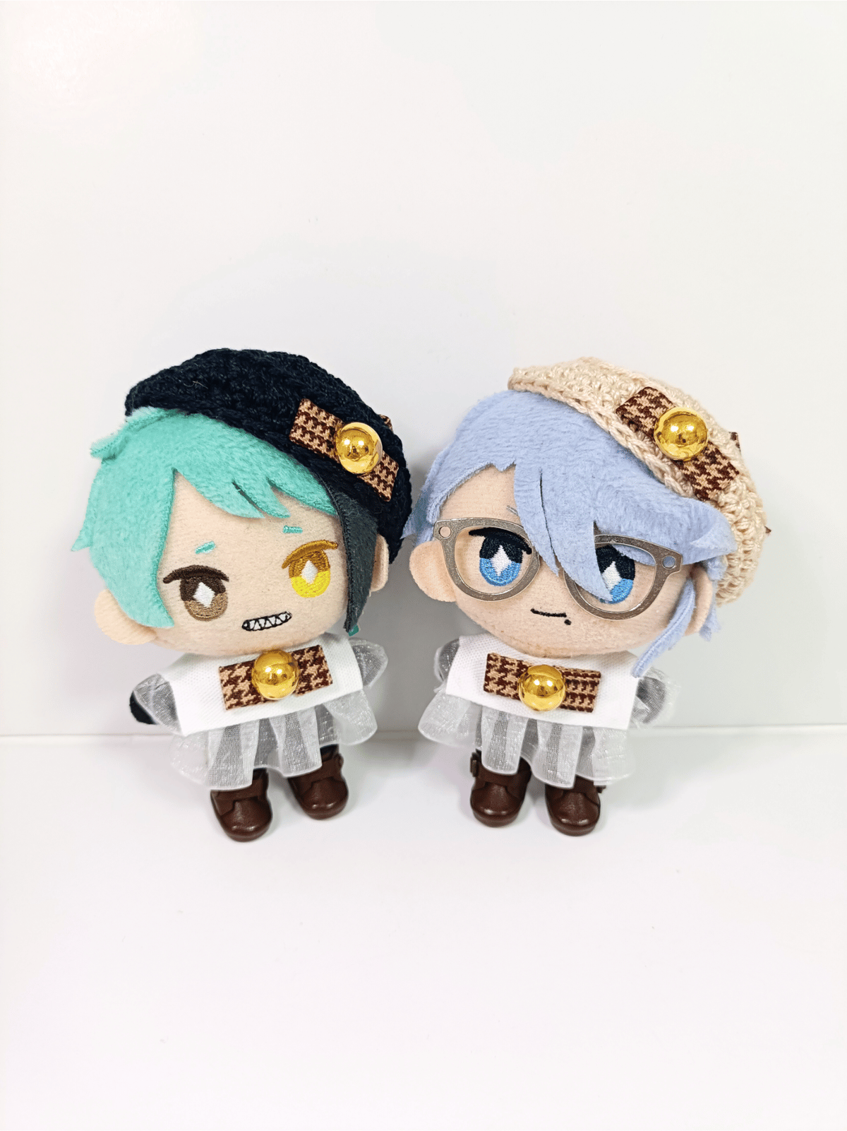 ぬい服10cm 千鳥リボンセット（ベレー＆フリルブラウス） | takoyuka