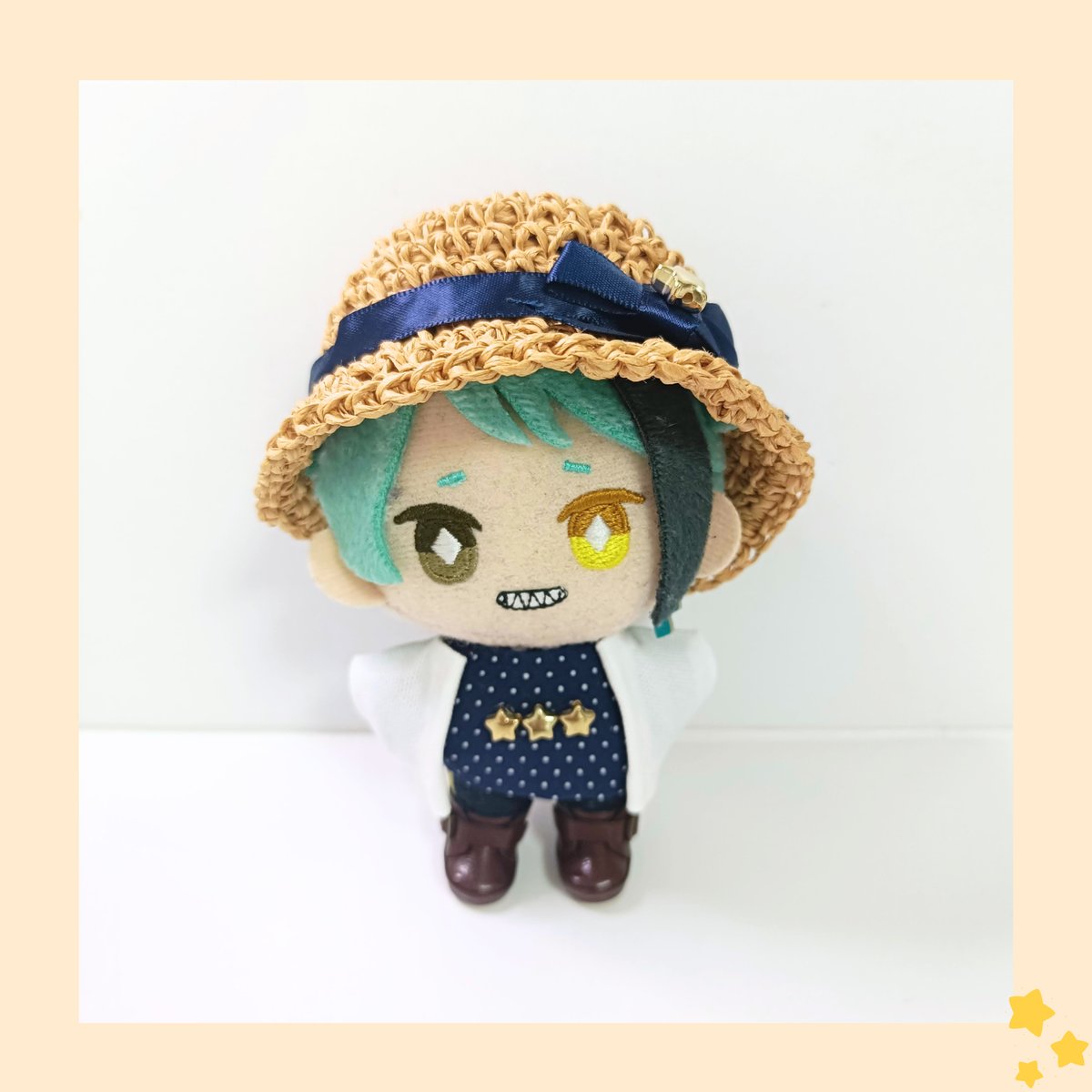 10cmぬい服 三ツ星麦わらセット（ハット＆トップス＆ジャケット