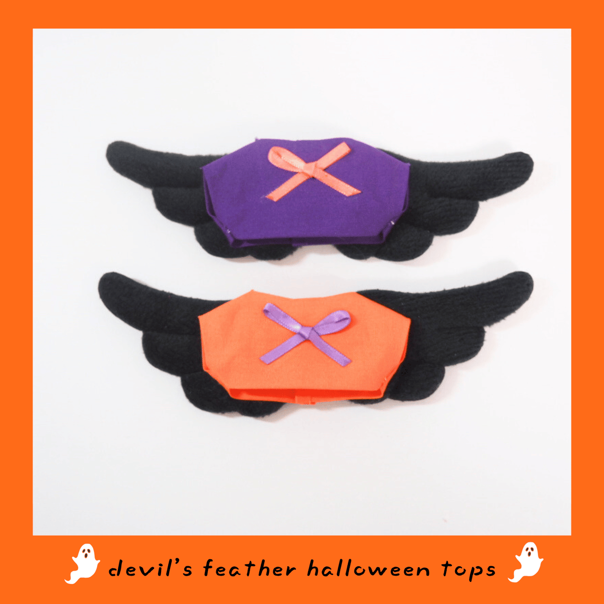 10cmぬい服 ちょい仮装ハロウィントップス 悪魔の羽 | takoyuka