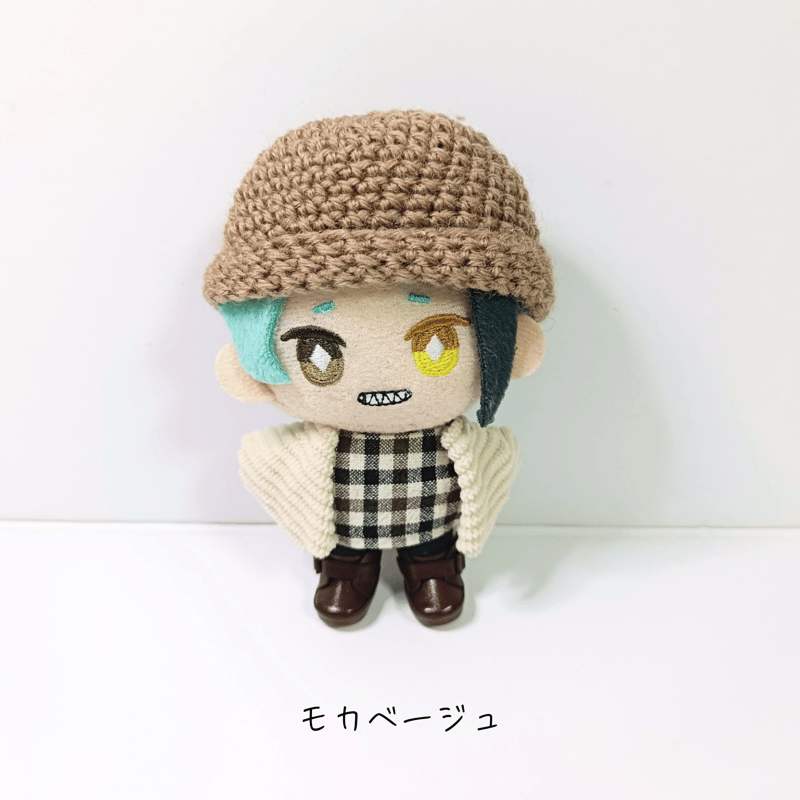 かわいい好きさん！様　ぬいタク　ぬい服　チェックコーデセット 10cmぬい服 ニット帽＆チェックコーデセット~part2~ | takoyuka