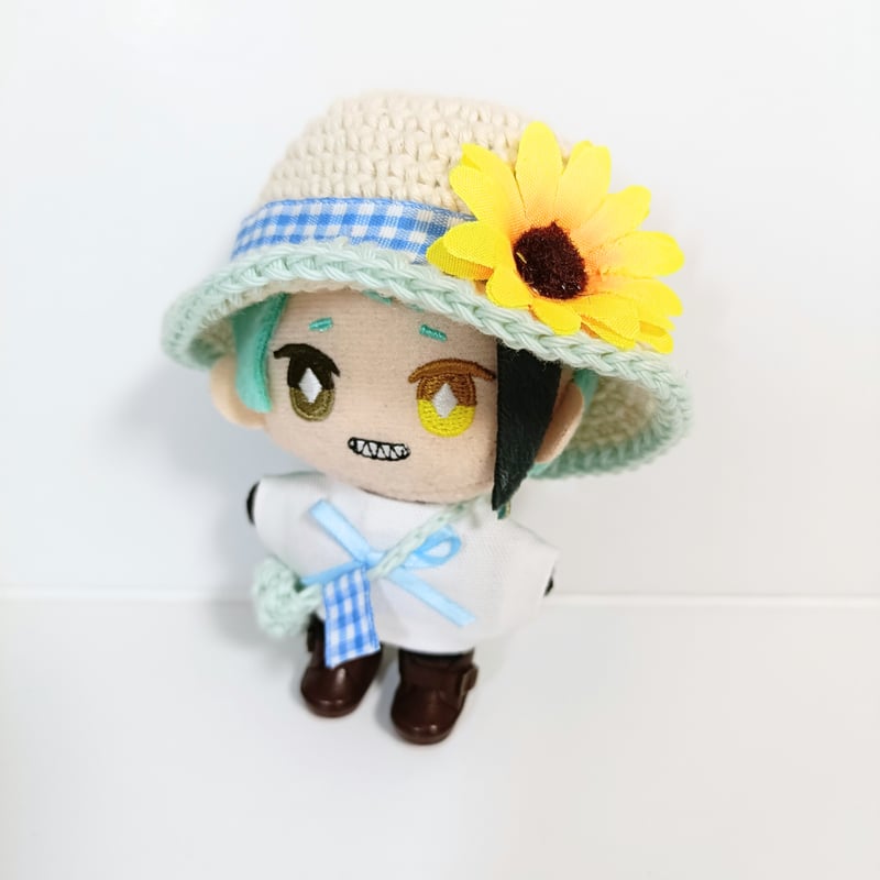 ぬい服10cm コットンひまわりセット～cute～（ハット＆トップス