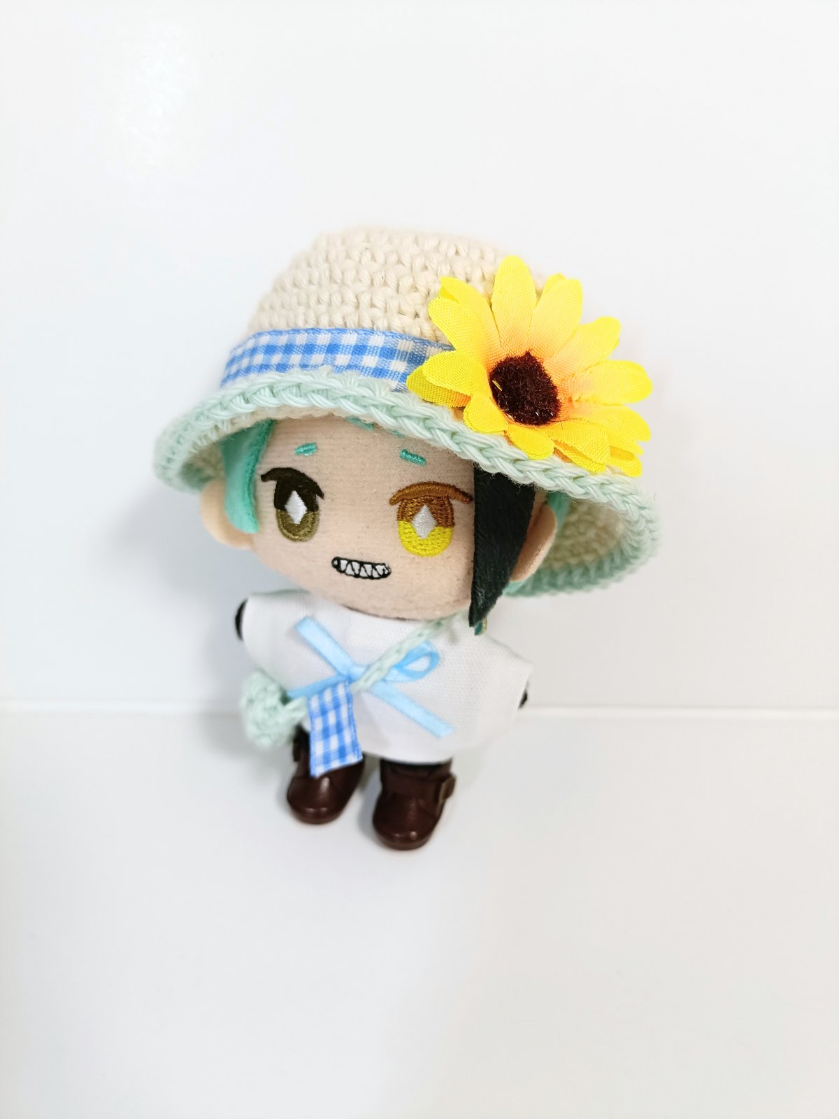 ぬい服10cm コットンひまわりセット～cute～（ハット＆トップス