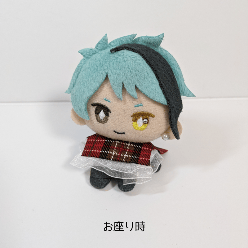 らぶ　ぬい　チェック　衣装 新品未使用 ヲタコレ チェックシャツ ストライプ ぬい服 4点