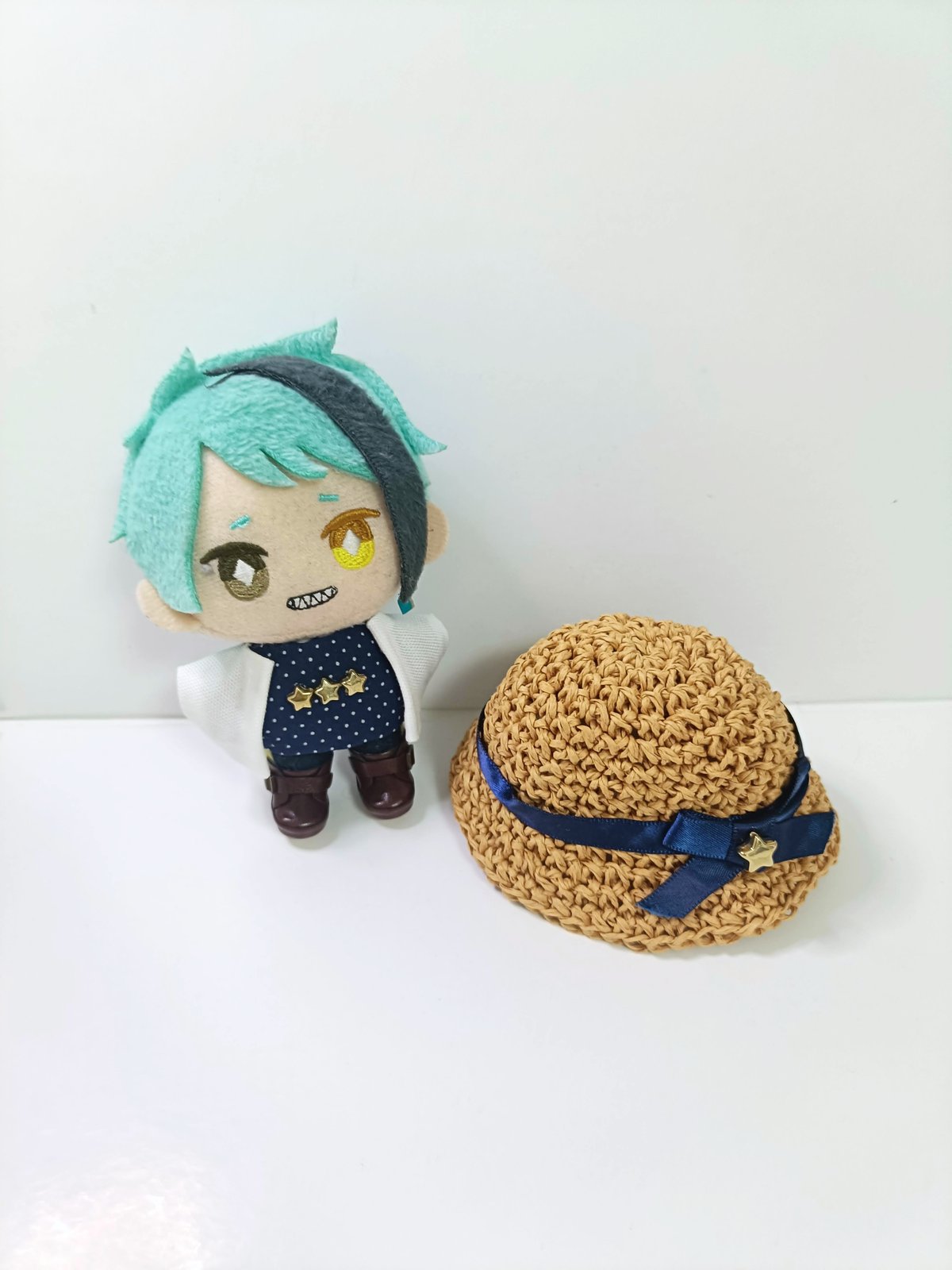 10cmぬい服 三ツ星麦わらセット（ハット＆トップス＆ジャケット