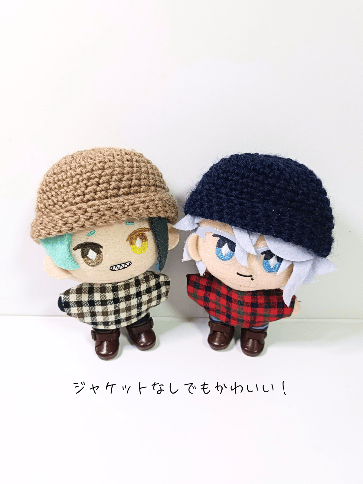10cmぬい服 ニット帽＆チェックコーデセット~part2~ | takoyuka