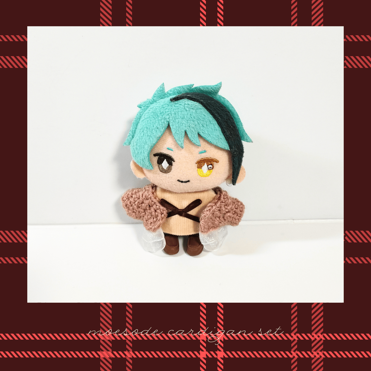 ぬい服10cm 萌え袖ゆるニットカーディガンセット | takoyuka