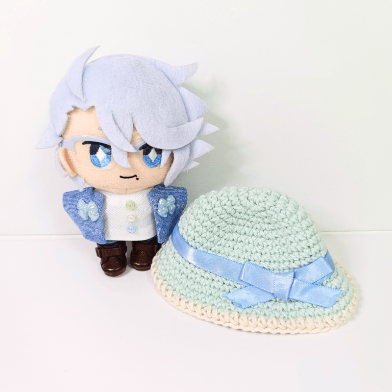 ぬい服10cm さわやかブルーセット（ハット＆トップス＆ジャケット