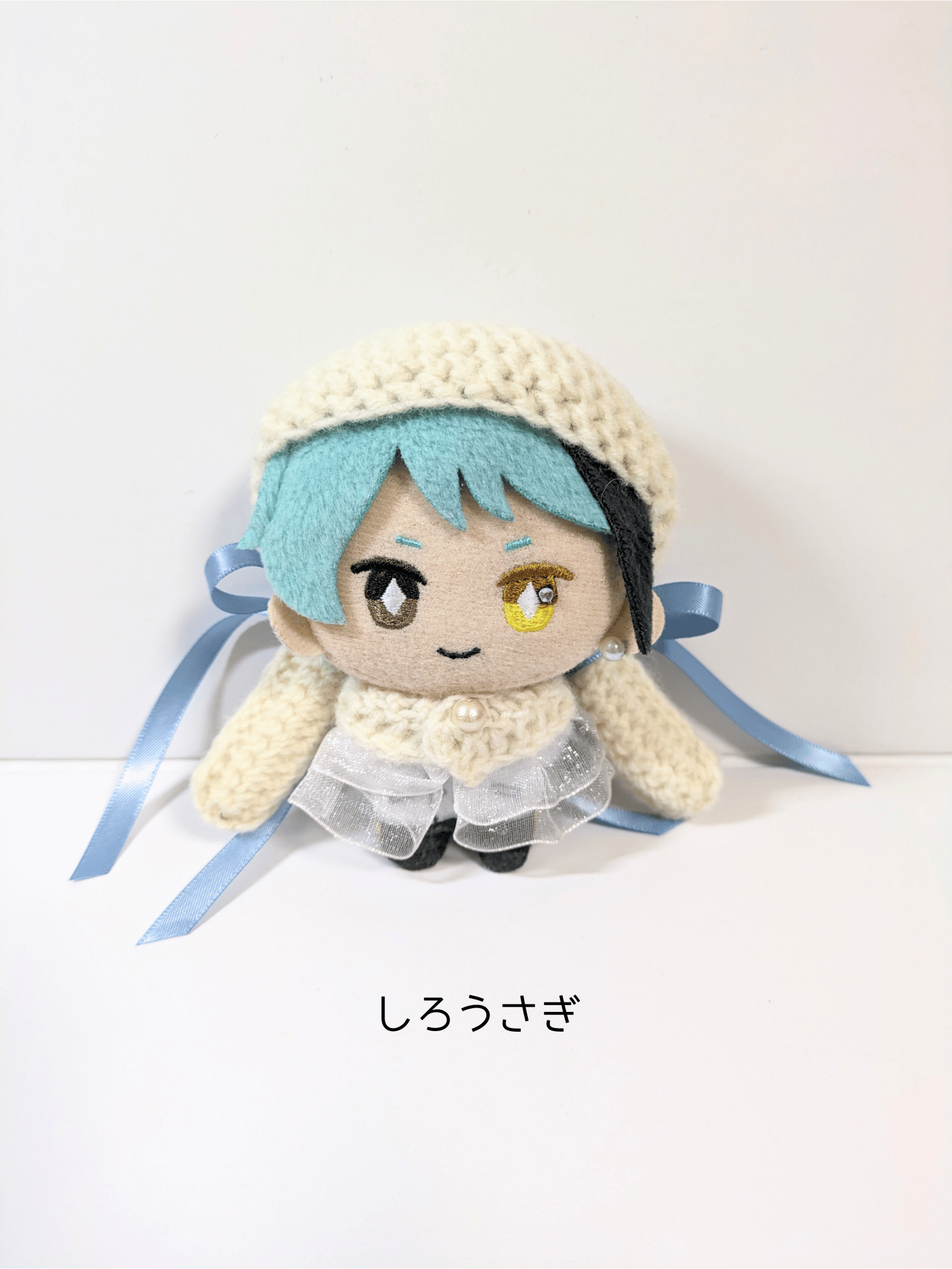 10cm ぬい服　さきしろページ ぬい服10cm うさ耳ベレー＆ケープセット | takoyuka
