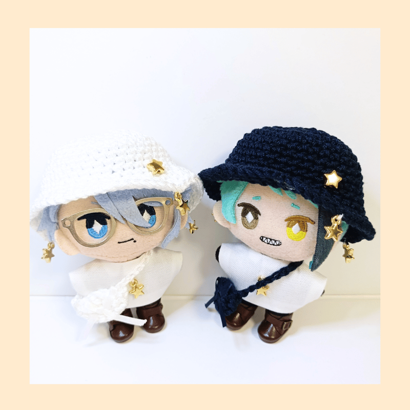 ぬい服10cm ぶらさがりスターセット（ハット＆トップス＆バッグ