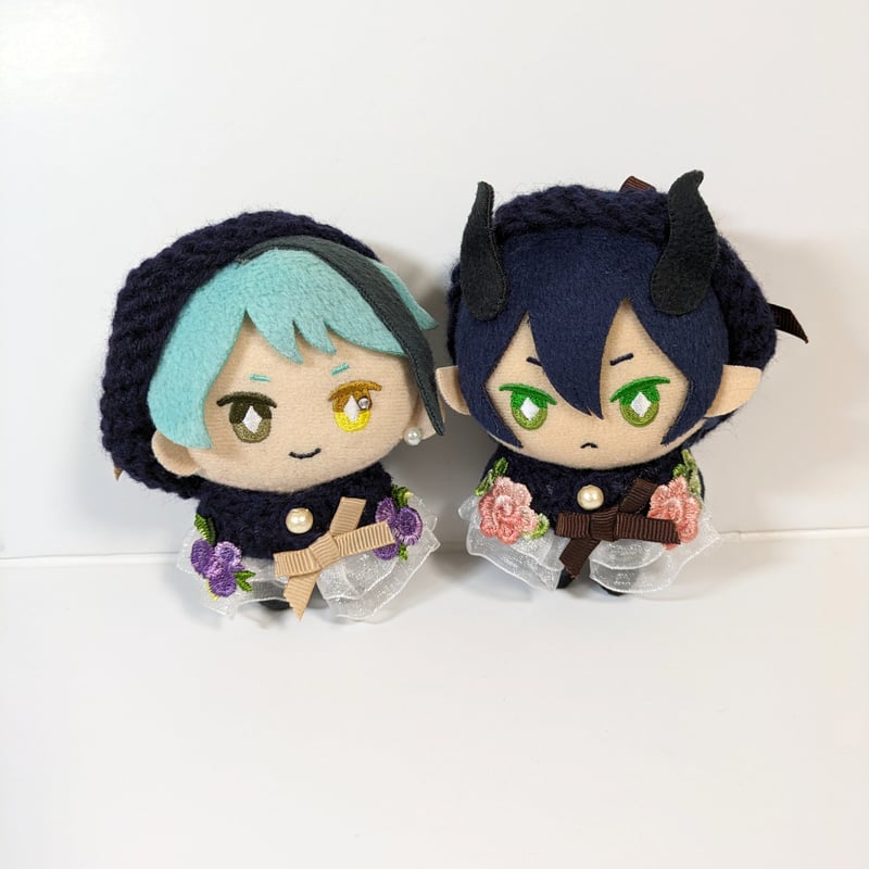 ぬい服10cm グログランフラワーケープ＆ベレーセット | takoyuka