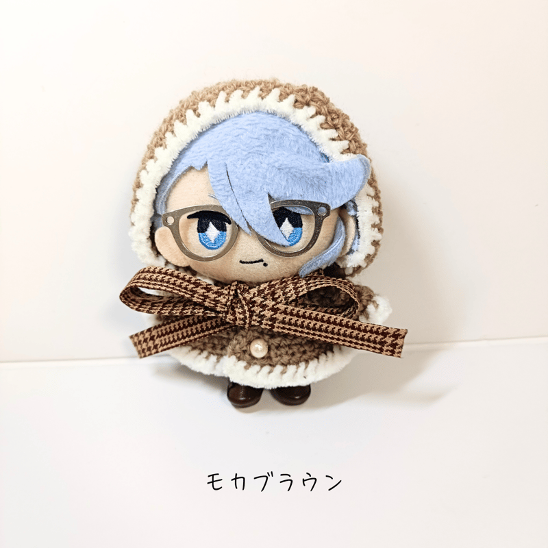 10cmぬい服 千鳥チェックリボンフードケープ | takoyuka