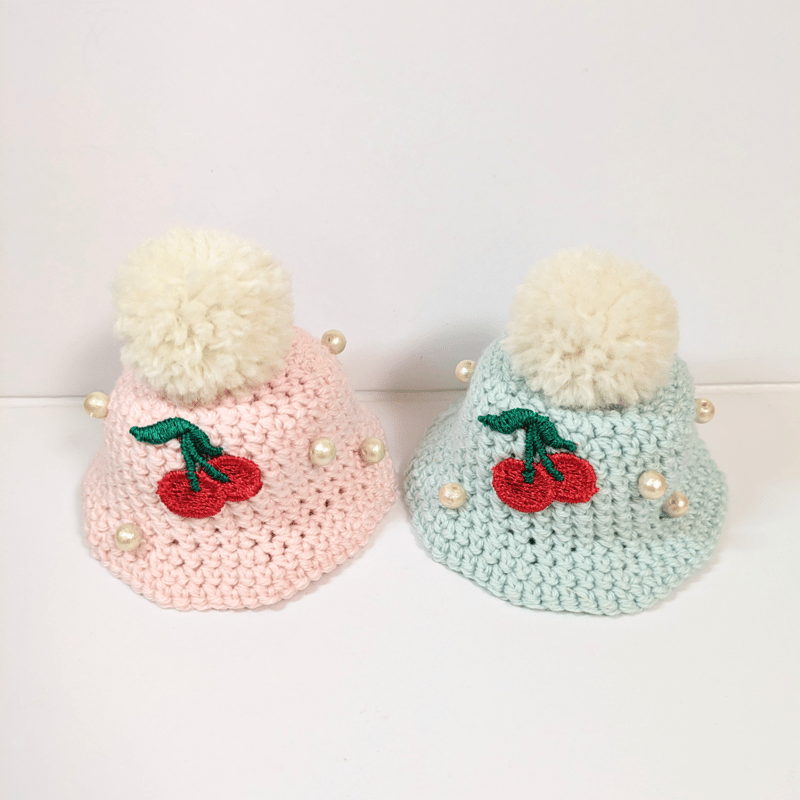 10cmぬい帽子 クリームソーダハット 水色・ピンク | takoyuka