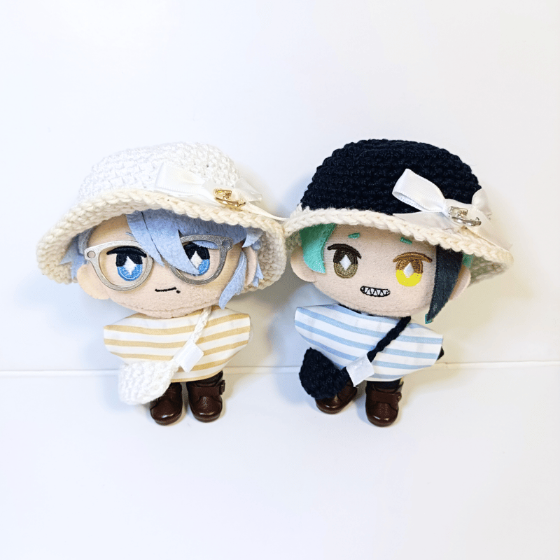 ぬい服10cm コットンマリンセット（ハット＆トップス＆バッグ） | takoyuka
