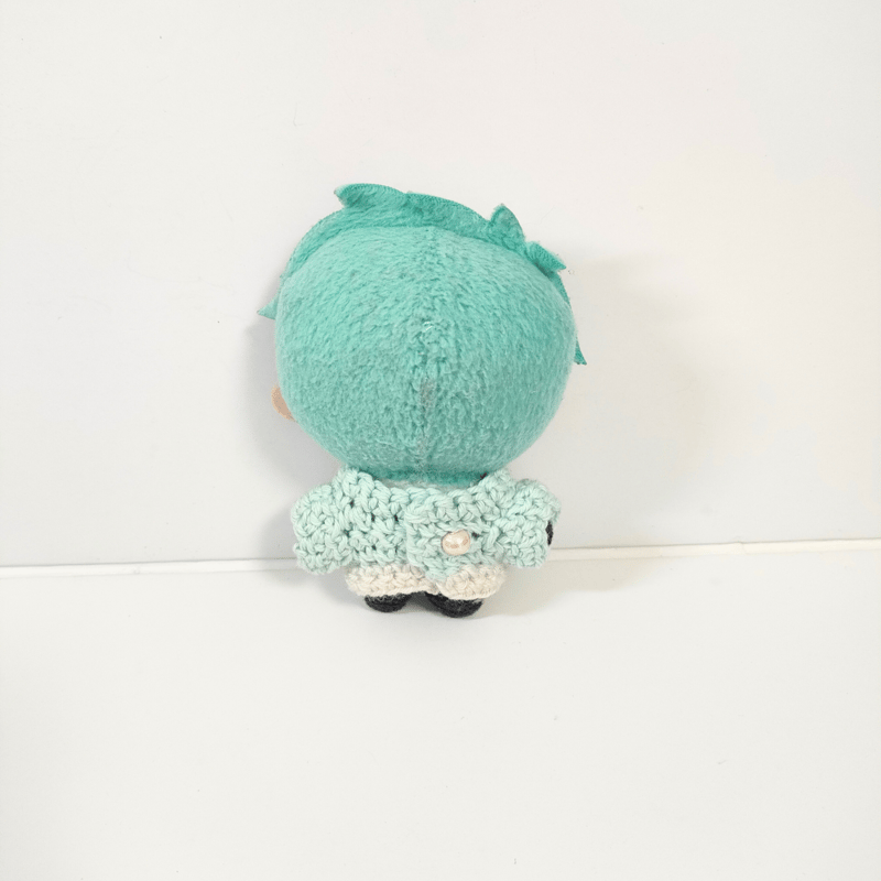 【クリームソーダ♡水色くま】 おすわりぬい服 16cm 【バッグチャーム】 クリームソーダ♡水色くま】 おすわりぬい服 16cm 【バッグ