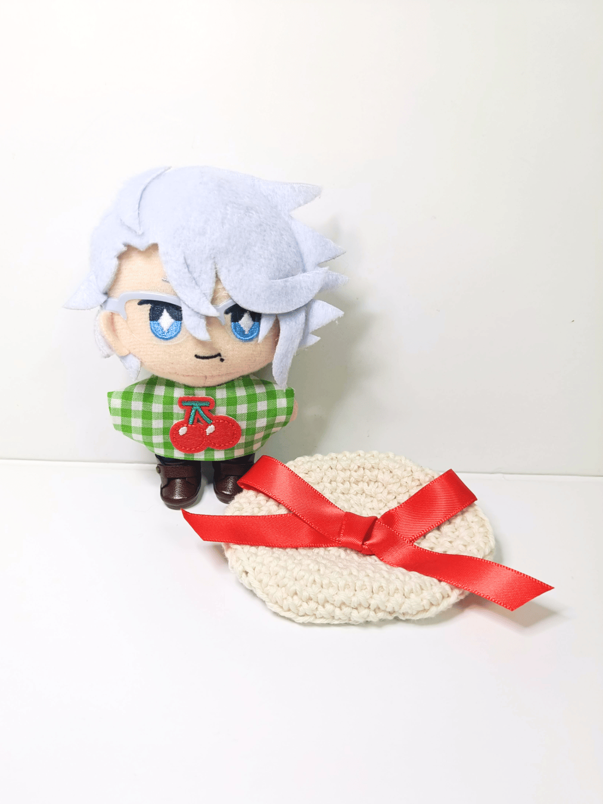ぬい服10cm シンプルメロンソーダセット（ベレー＆トップス） | takoyuka