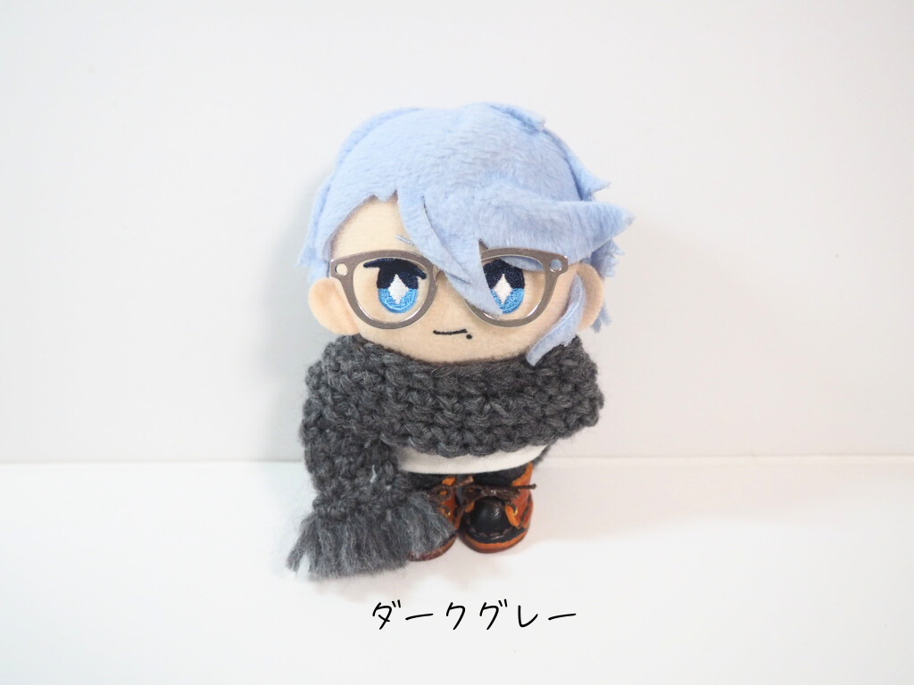 10cmぬい用 もこもこ原毛ニットマフラー | takoyuka