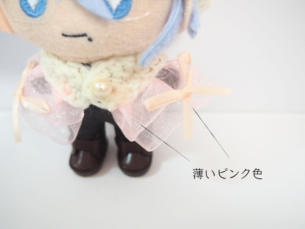10cmぬい服 ピンクローズケープ&ベレーセット | takoyuka 10cmぬい服 ピンクローズケープ&ベレーセット | takoyuka