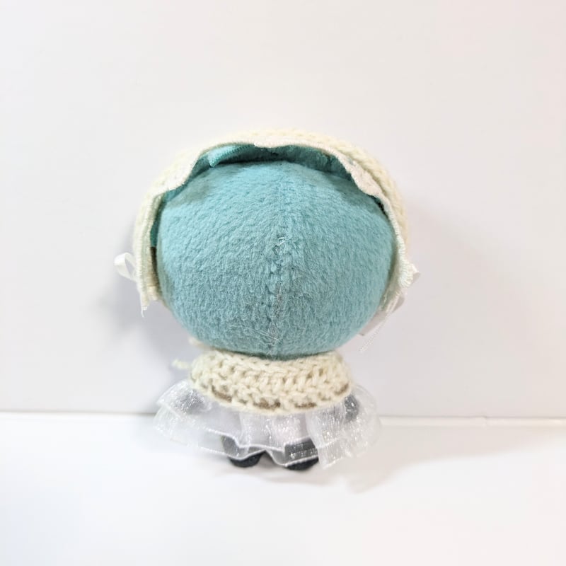 ぬい服10cm ニットヘッドドレス＆ケープセット 『チュールレース