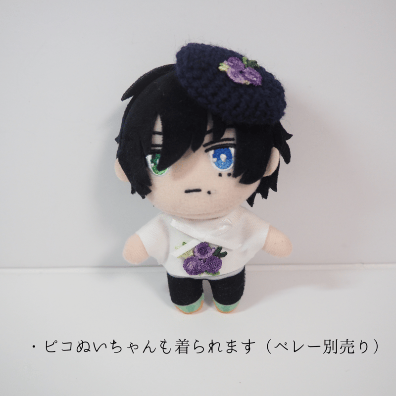 ぬい服10cm クラシカルフラワートップス | takoyuka ぬい服10cm クラシカルフラワートップス | takoyuka