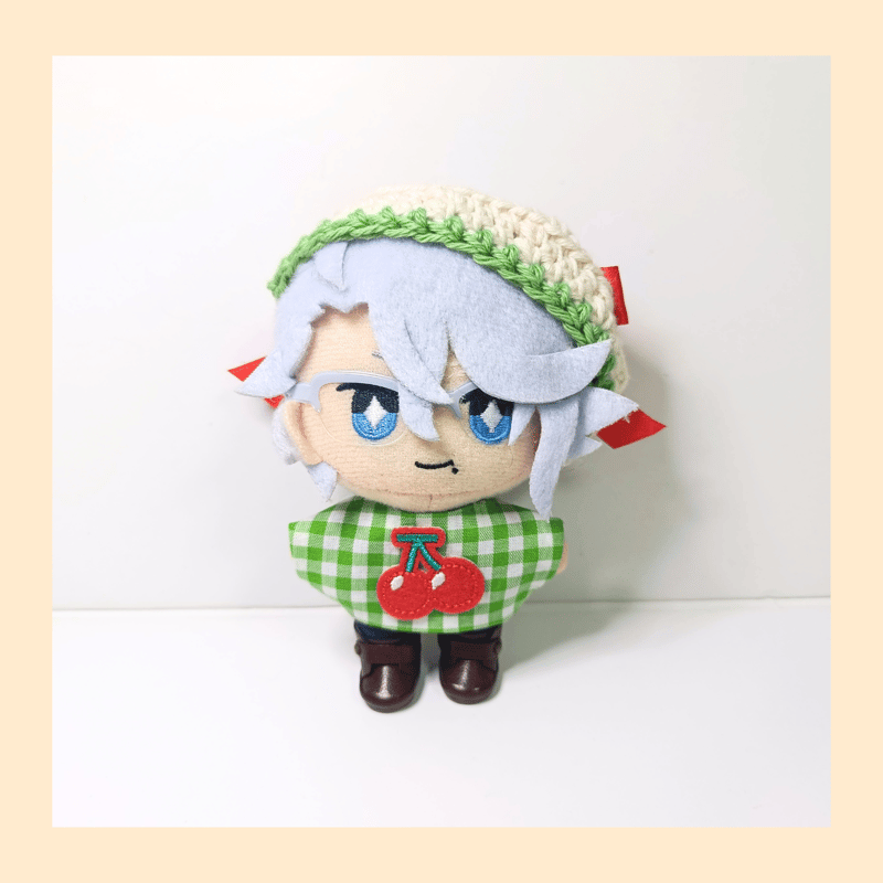 ぬい服10cm シンプルメロンソーダセット（ベレー＆トップス
