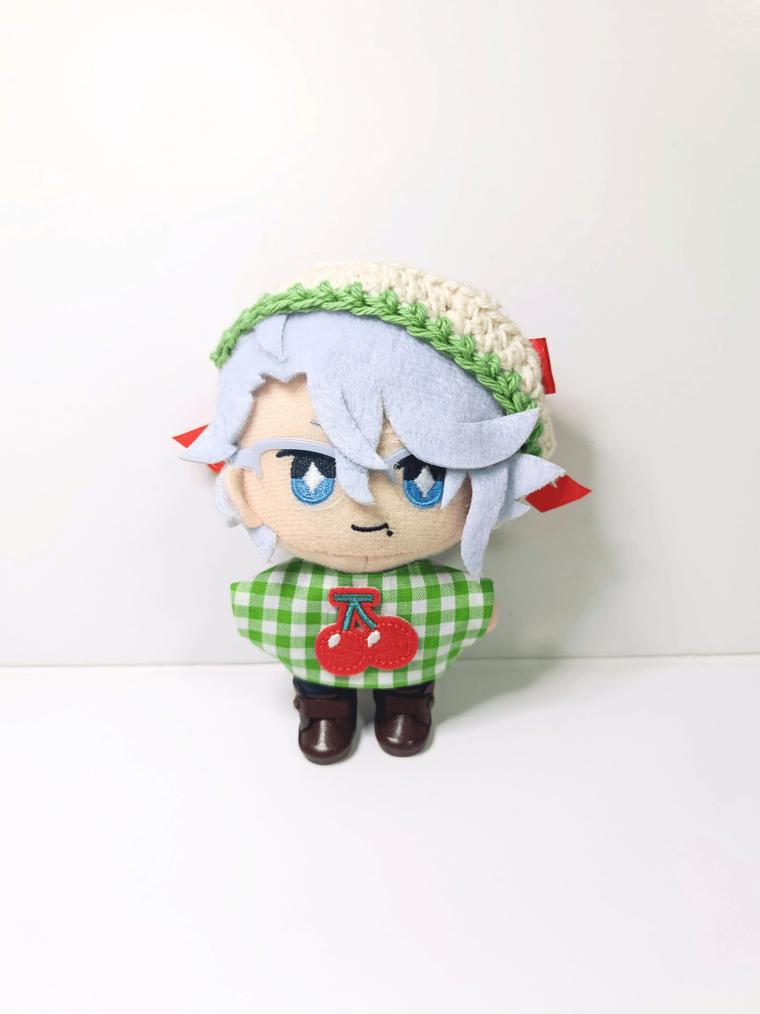 ぬい服10cm シンプルメロンソーダセット（ベレー＆トップス） | takoyuka