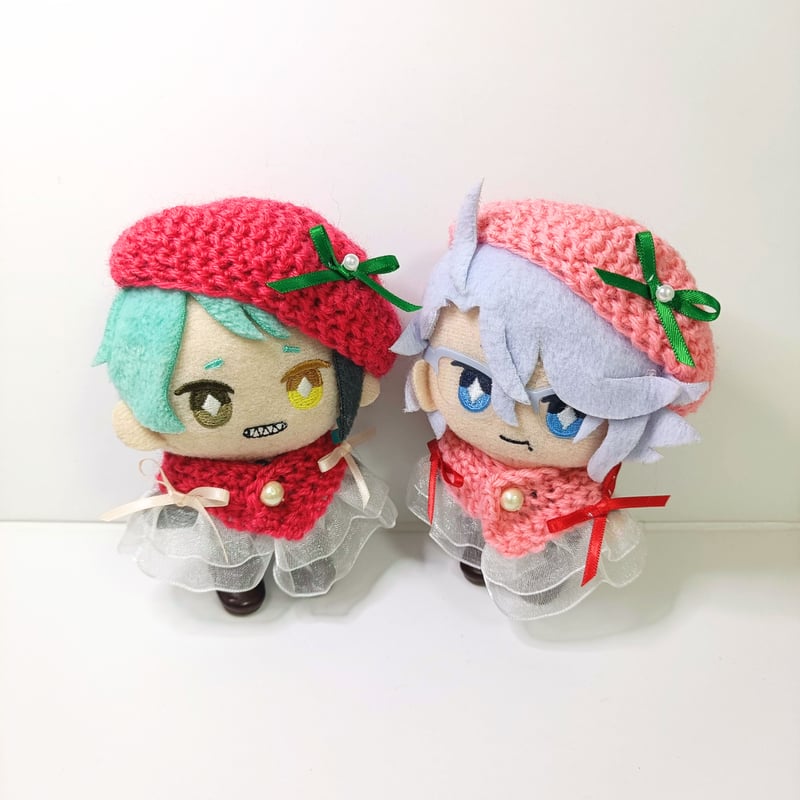10cmぬい服 ストロベリーケープ＆ベレーセット | takoyuka