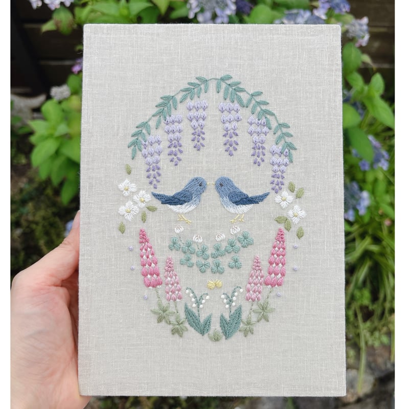 花咲く森の刺繍原画パネル | itonomori