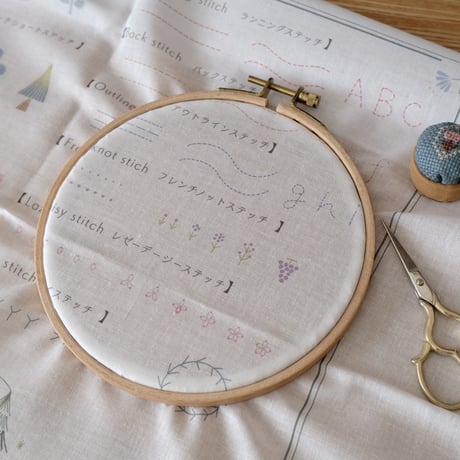 刺繍練習ハンカチ（単品）カラー