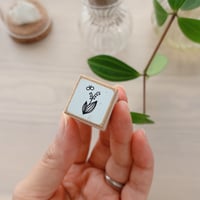 花咲く森のスズランのハンコ