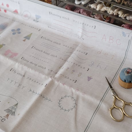 刺繍練習ハンカチ（単品）カラー