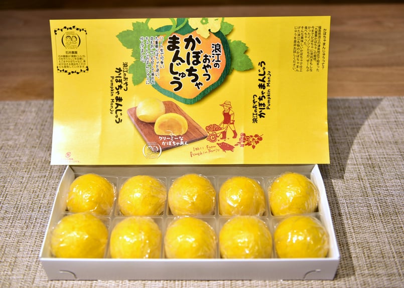 浪江のおやつ かぼちゃまんじゅう 10個入 冷凍便 送料無料 石井農園