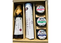 なつはぜ４点セットB（ポン酢、ジャム、低糖、低糖粒）ニコニコ菅野農園　【飯舘村】