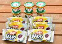アイスまんじゅう６個＋バニラアイス６個　計12個　冷凍便　送料無料　お届け地域限定　松永牛乳　【南相馬市】