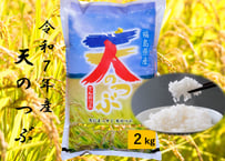 米　天のつぶ　２kg　令和７年産　福島県産　単一原料米　ごろくファーム　【南相馬市】