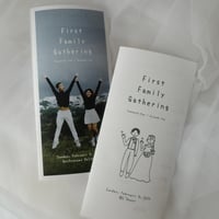 【Canvaテンプレート】First Family Gathering Handbook | 両家顔合わせしおり(Friendly)