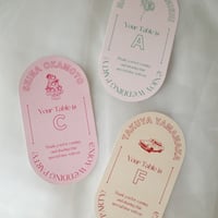 【Canvaテンプレート】Oval Escort Card | オーバル型エスコートカード
