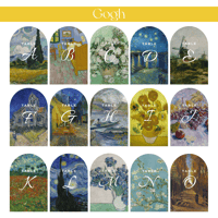【Canvaテンプレート】Art Table Number｜アートテーブルナンバー (Gogh)