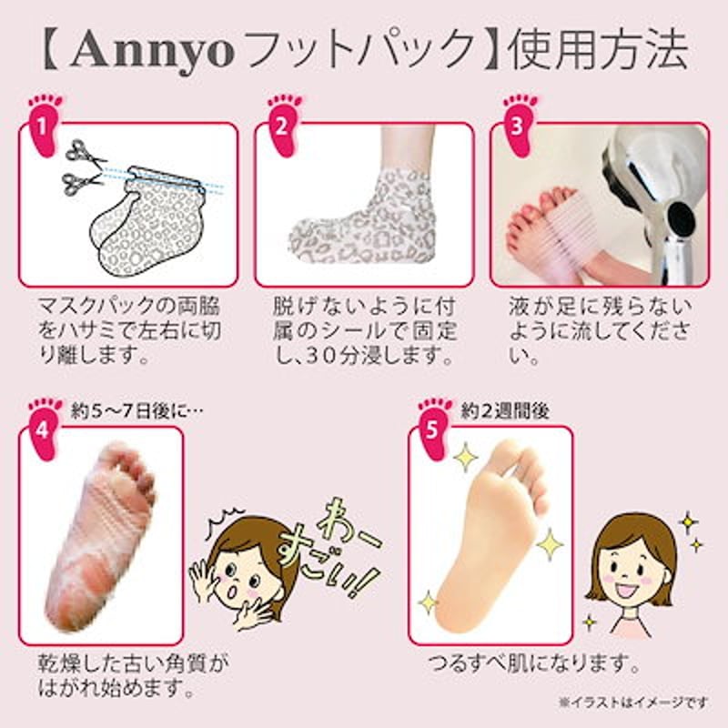 Annyo フットパック カウ柄（ヴァーベナの香り） | T-mi 韓国コスメ