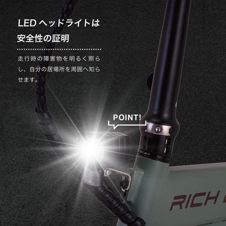 【1台限定！】RICHBIT CITY （スノーホワイト）特定小型原付モデル 電動キックボード