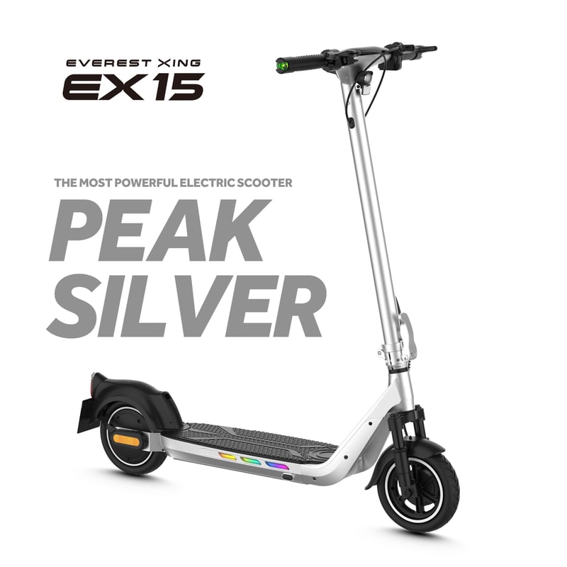 超高出力モーター搭載 モンスター級 新型モデル電動スケートボード EVEREST XING EX15 PRO（エベレストホワイト） 特定小型原付