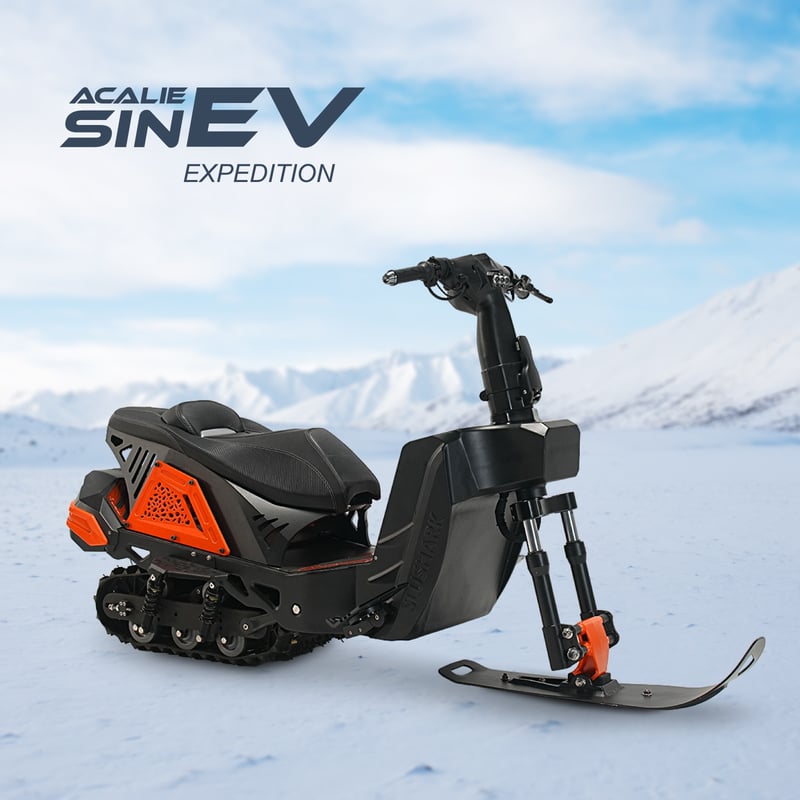 電動スノーバイク スノーモービル SIN EV 座り乗りモデル / 立ち