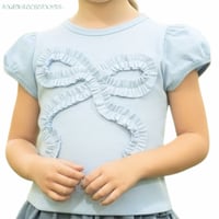 フリルリボンTシャツ（BFSS06 BLU）