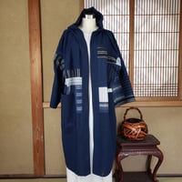 【ORDER】 縞羽織 フード付き【立川織物】