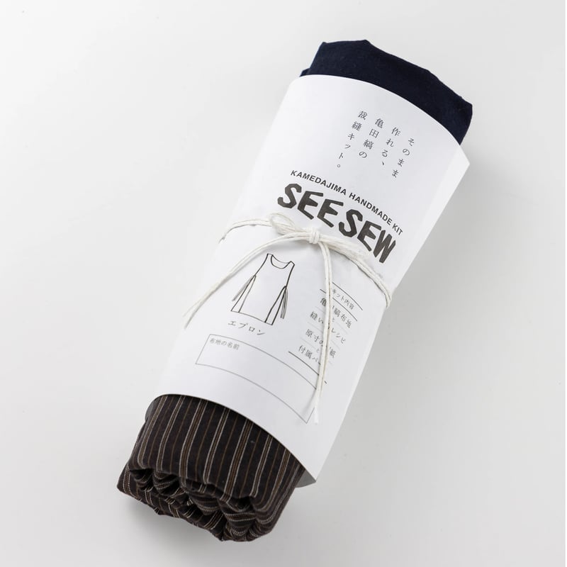 SEESEW5【エプロン】亀田縞ハンドメイドキット12-19【組合】 | 亀田縞