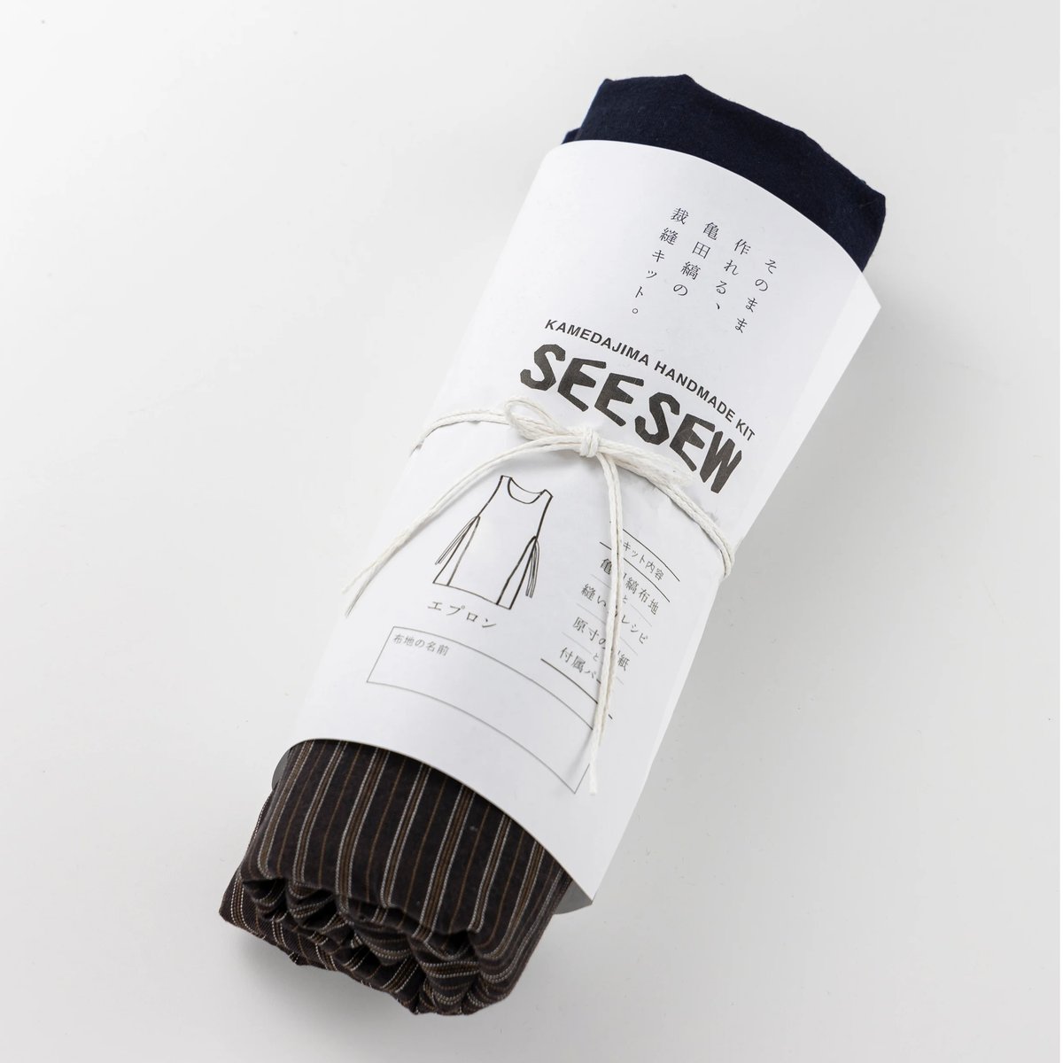 SEESEW5【エプロン】亀田縞ハンドメイドキット12-19【組合】 | 亀田縞