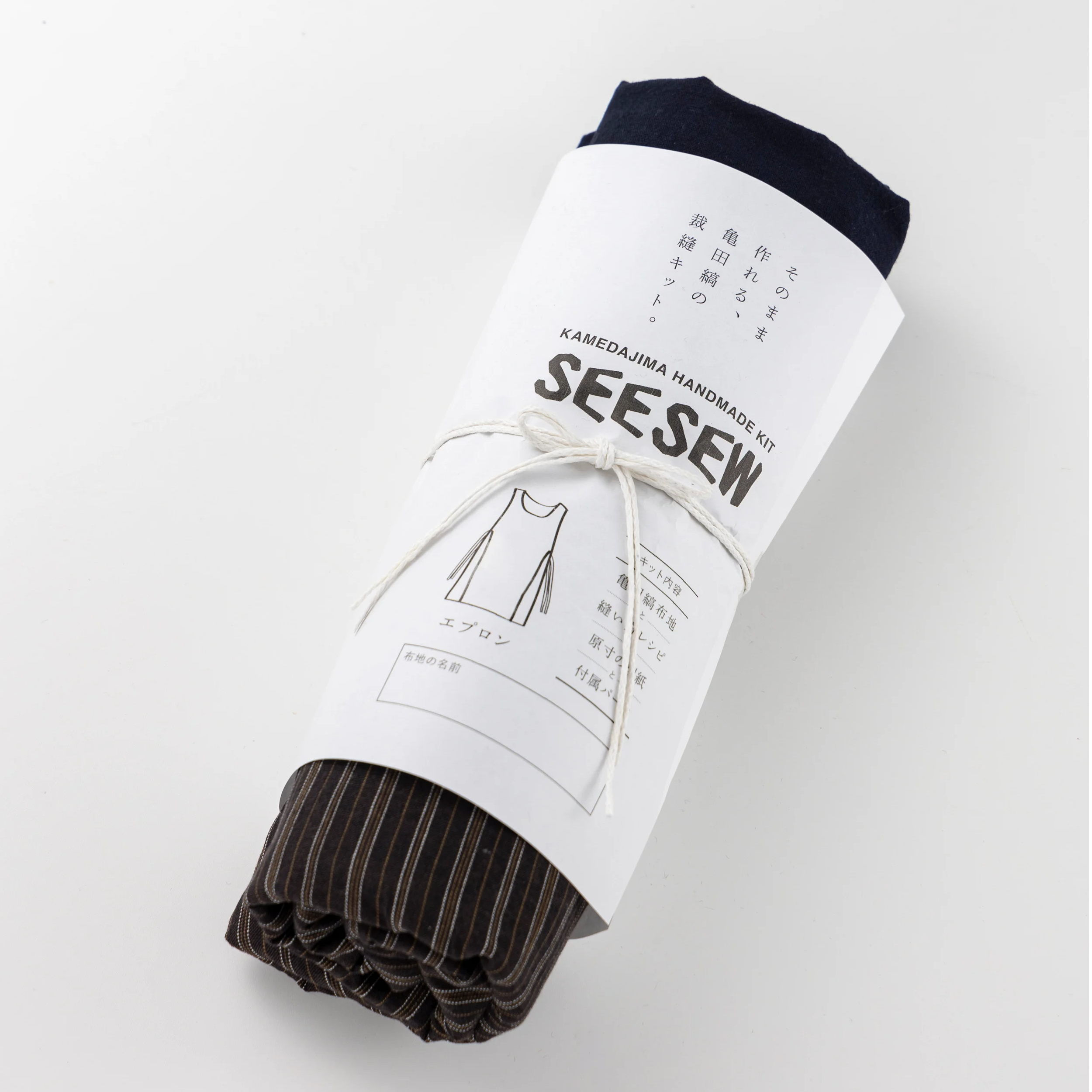 SEESEW5【エプロン】亀田縞ハンドメイドキット12-19【組合】 | 亀田縞