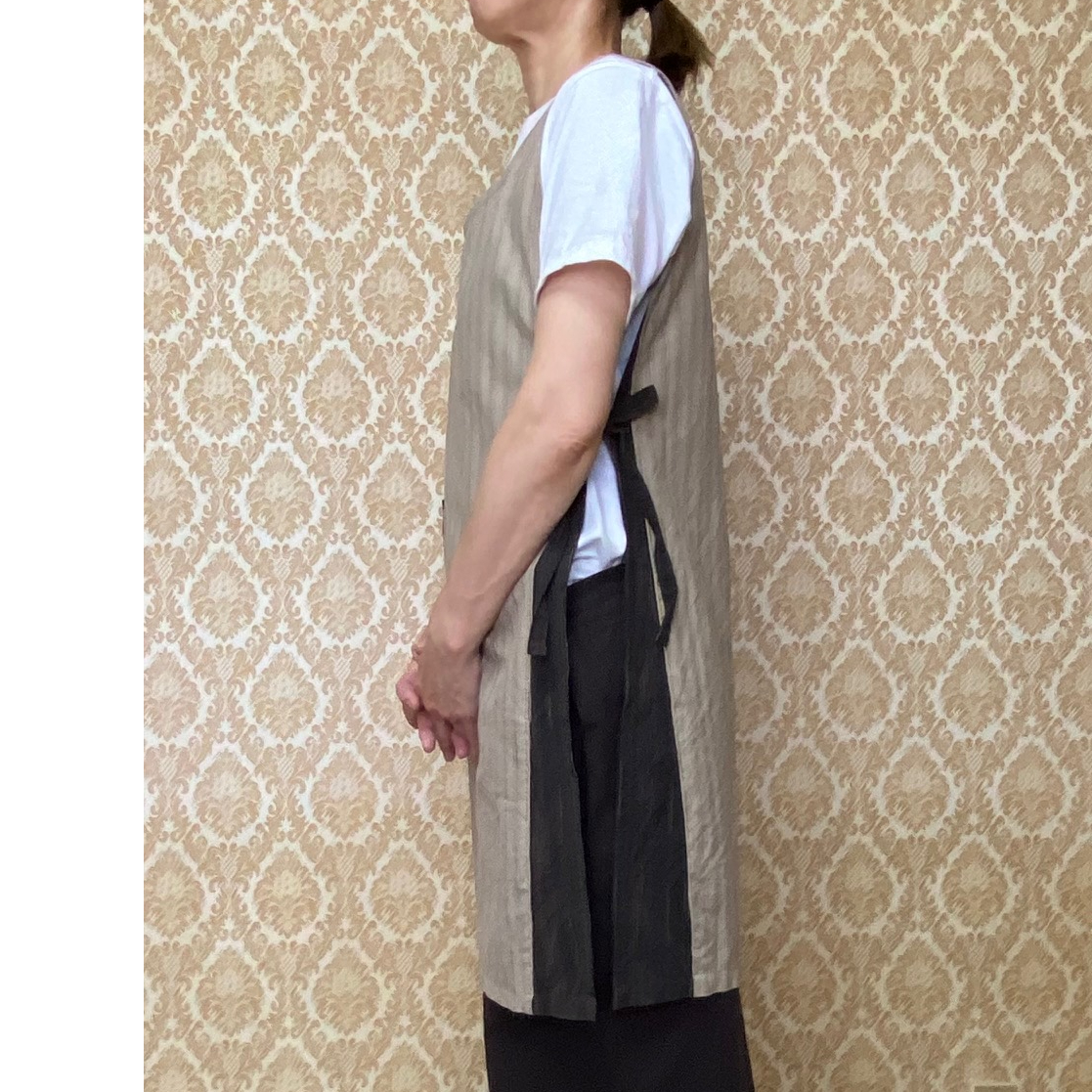 ハンドメイド　エプロン　専用 SEESEW5【エプロン】亀田縞ハンドメイドキット12-19【組合】 | 亀田縞