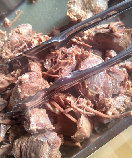 Healthy stew of venison thigh meat(鹿もも肉のヘルシー煮込)