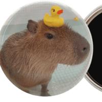 マグネット とんかつとアヒル(頭のせ)